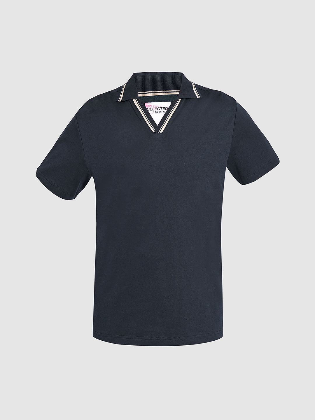 Dark Blue Organic Cotton Polo