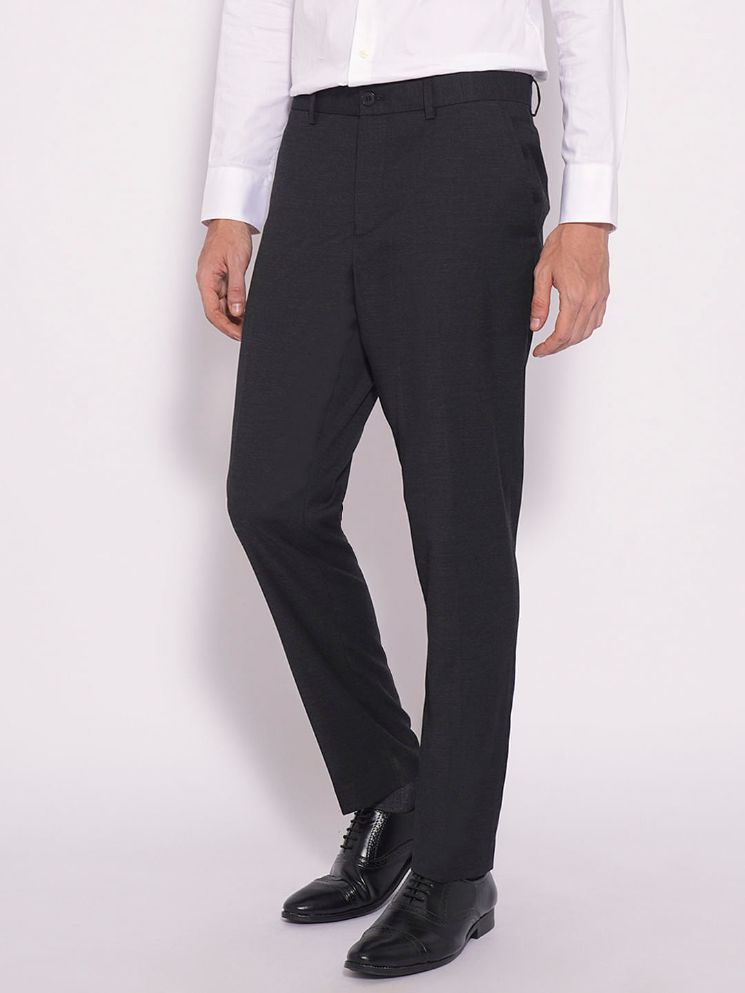 Grey Structed Suit-Set Trouser