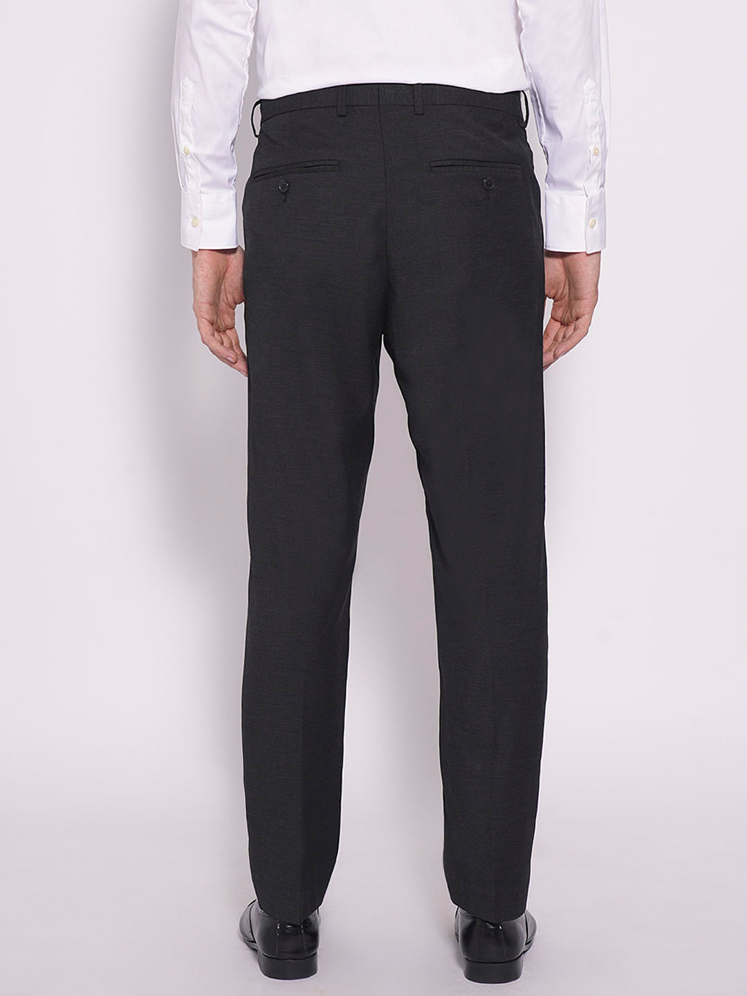 Grey Structed Suit-Set Trouser