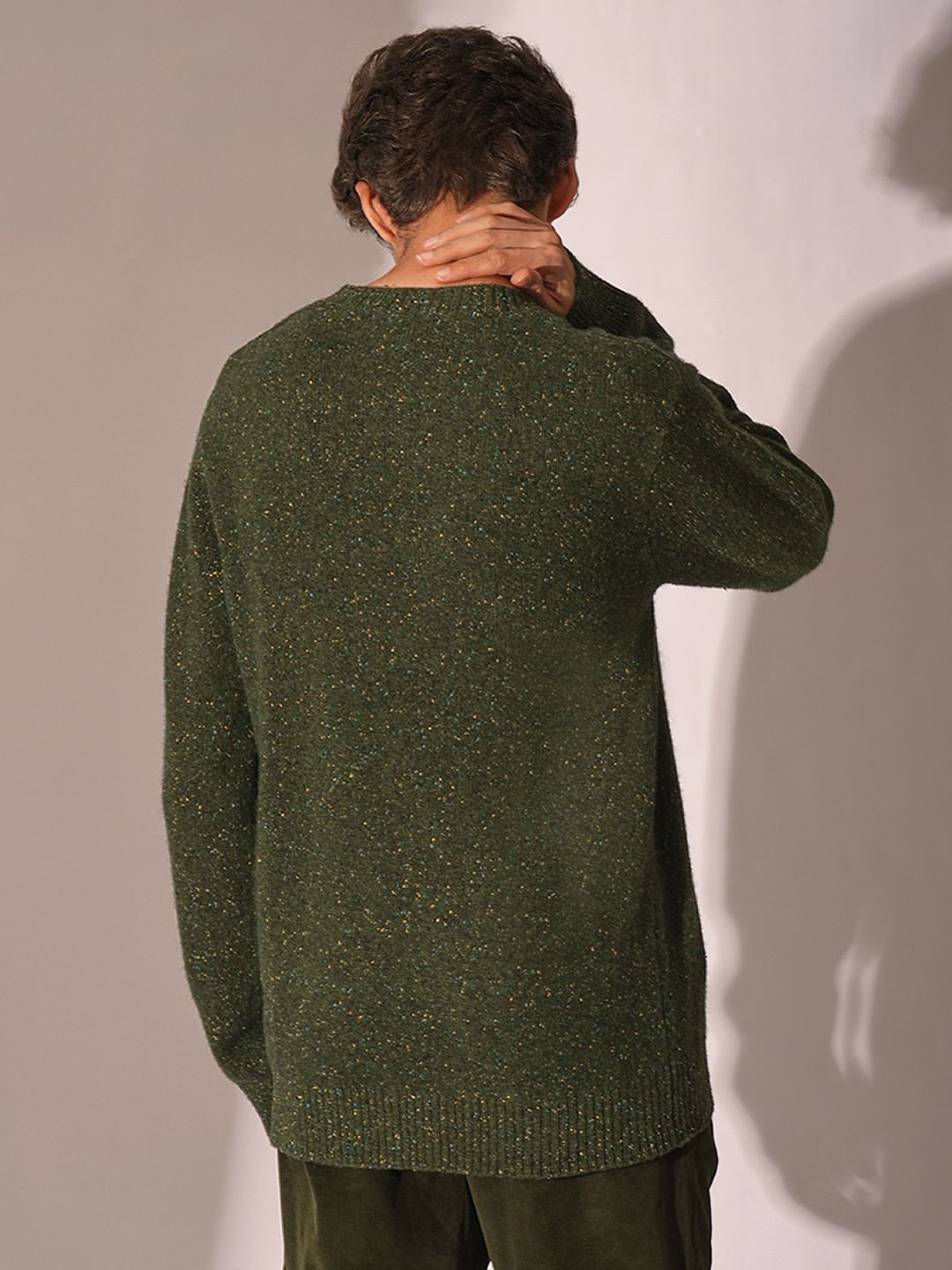 Green Printed Pullover