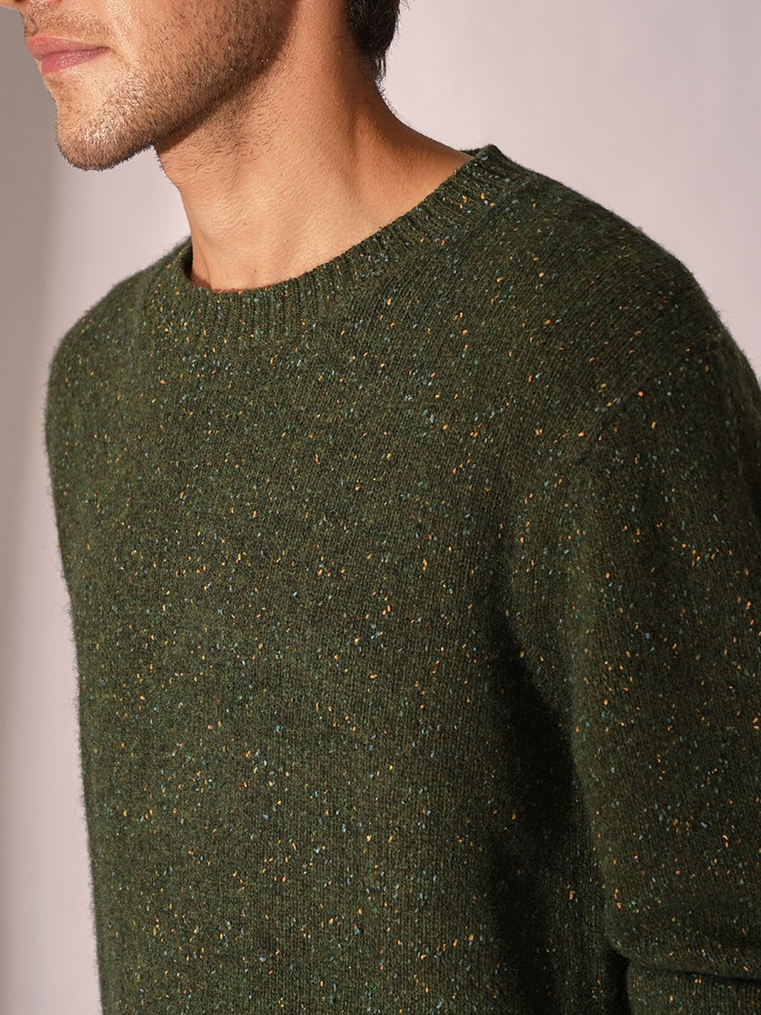 Green Printed Pullover