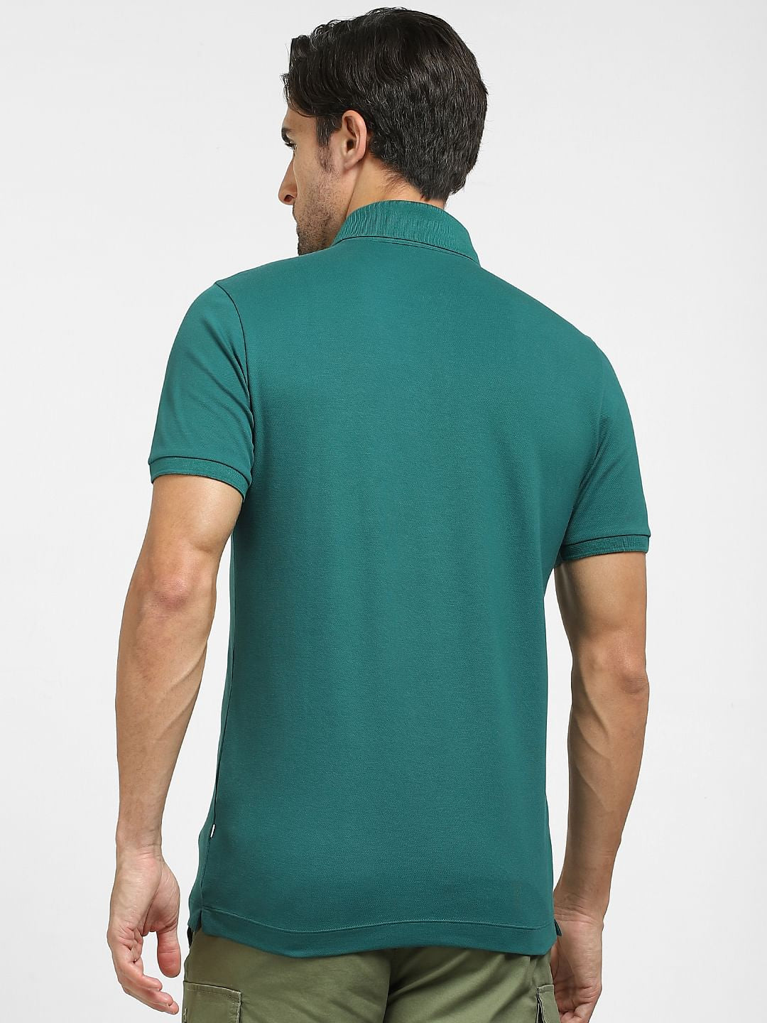 Dark Green Polo Neck T-shirt