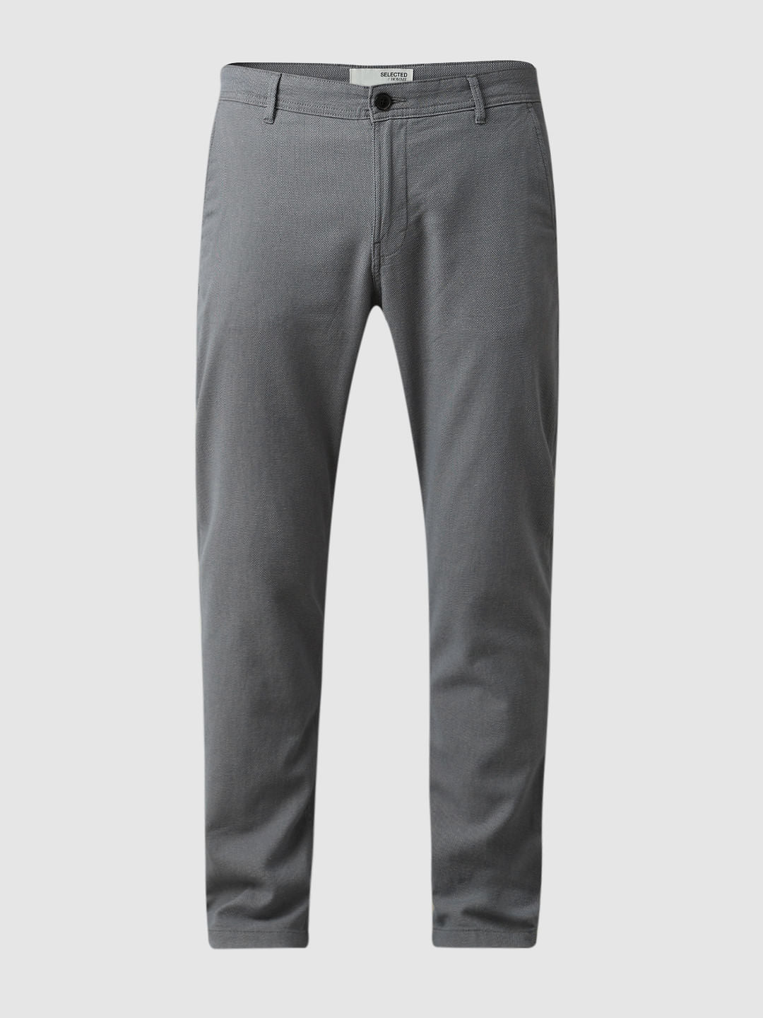 Blue Mid Rise Slim Fit Chinos