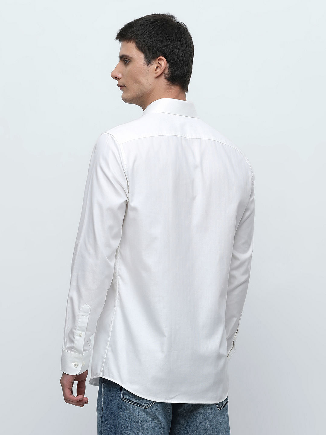 White Formal Full Sleeves Shirt
