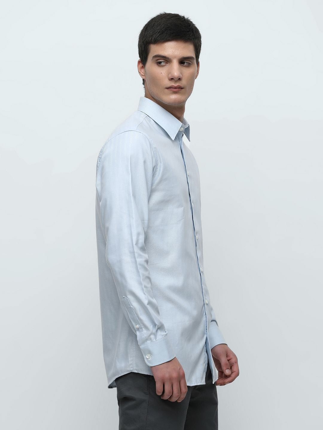 Blue Formal Full Sleeves Shirt