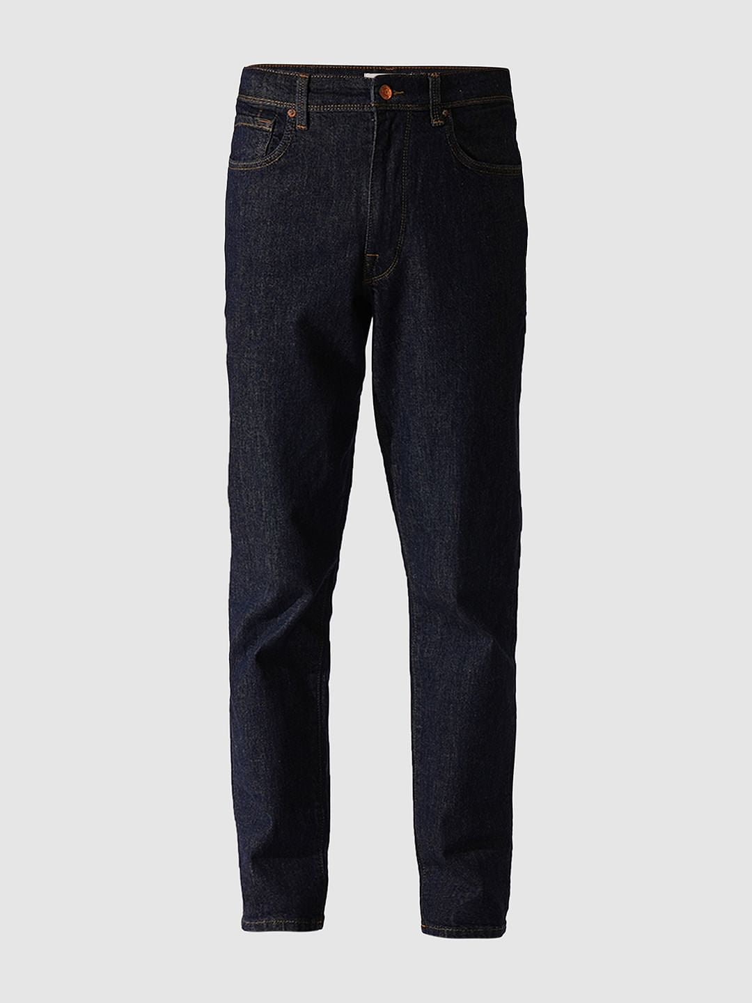 Dark Blue Tapered Fit Jeans