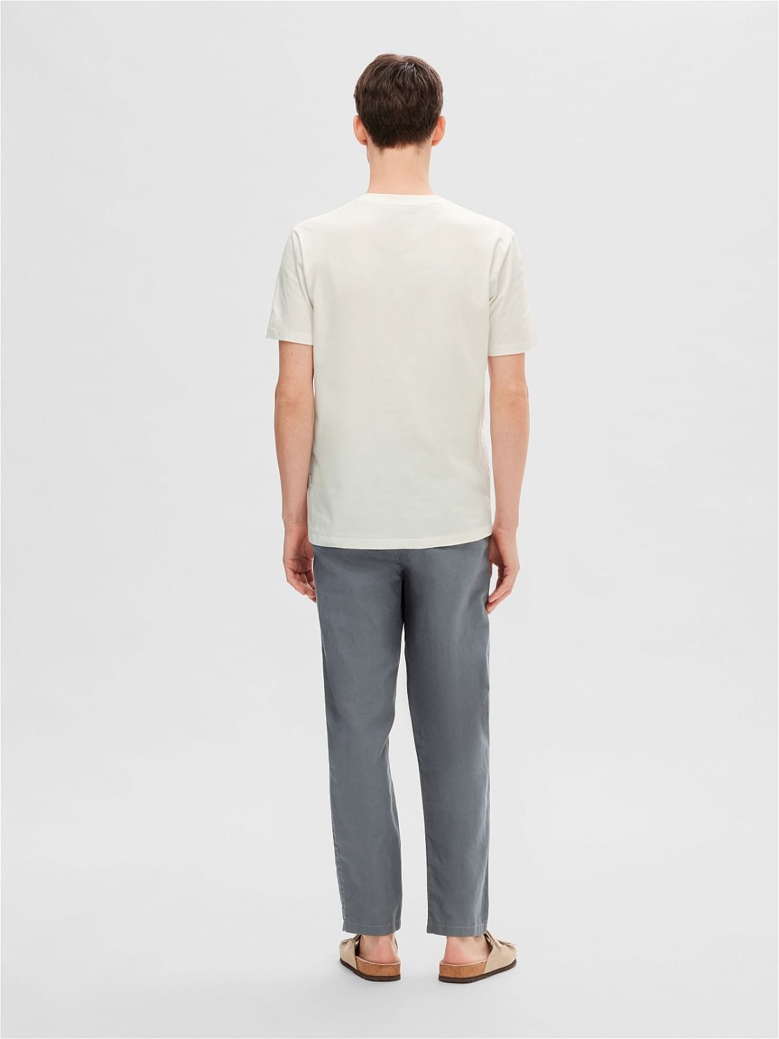 White Printed Crew Neck T-shirt