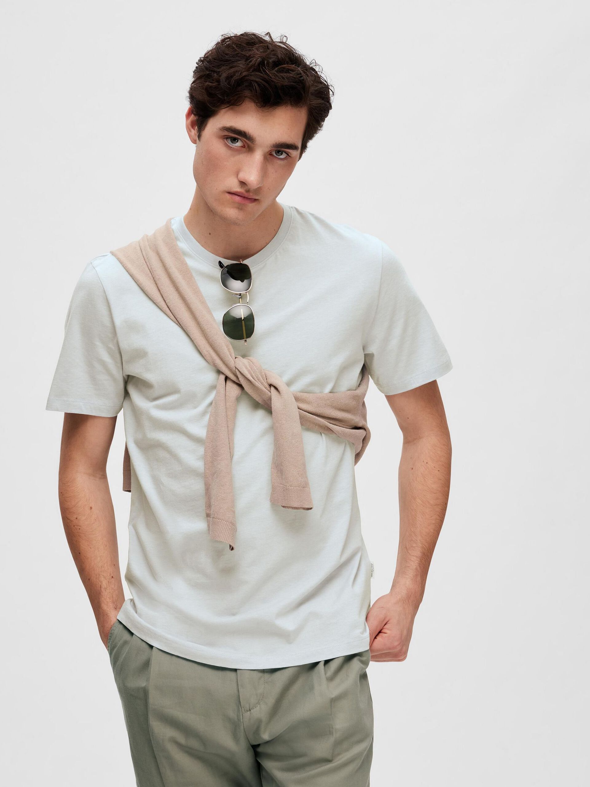 Light Blue Organic Cotton T-shirt