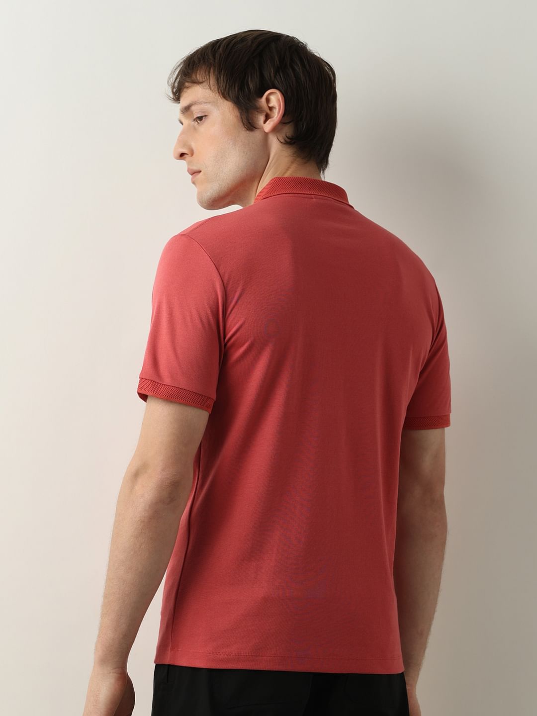 Pink Zip Detail Polo T-Shirt