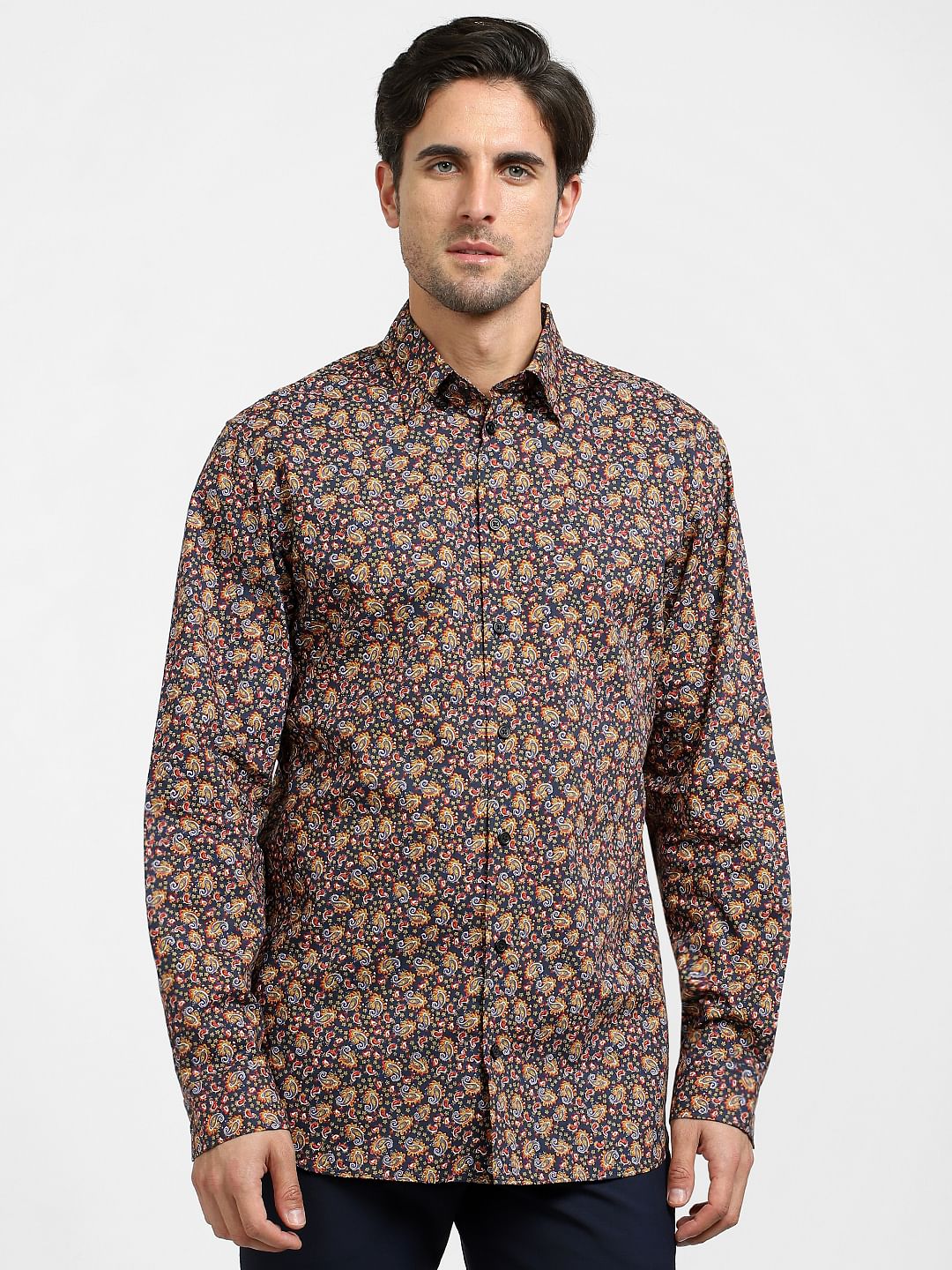 Blue Printed Organic Cotton Shirt