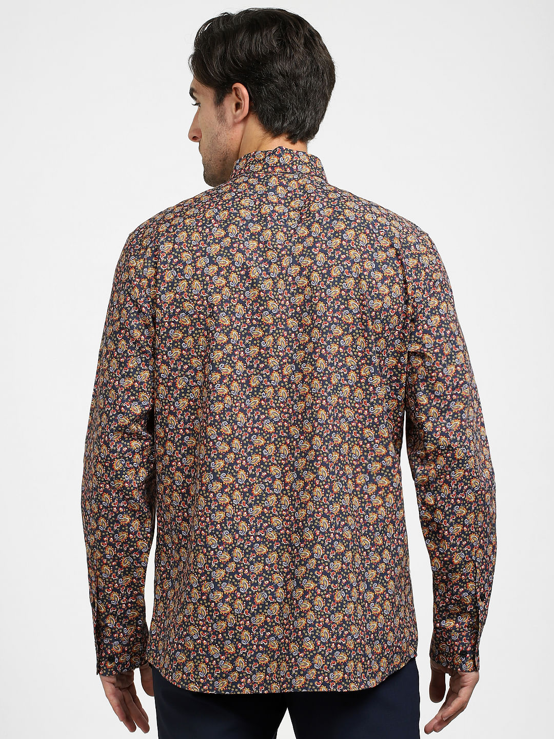 Blue Printed Organic Cotton Shirt