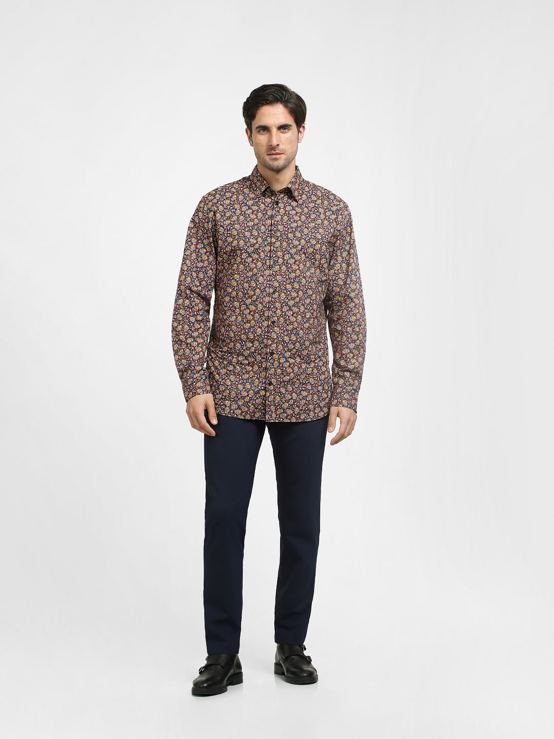 Blue Printed Organic Cotton Shirt