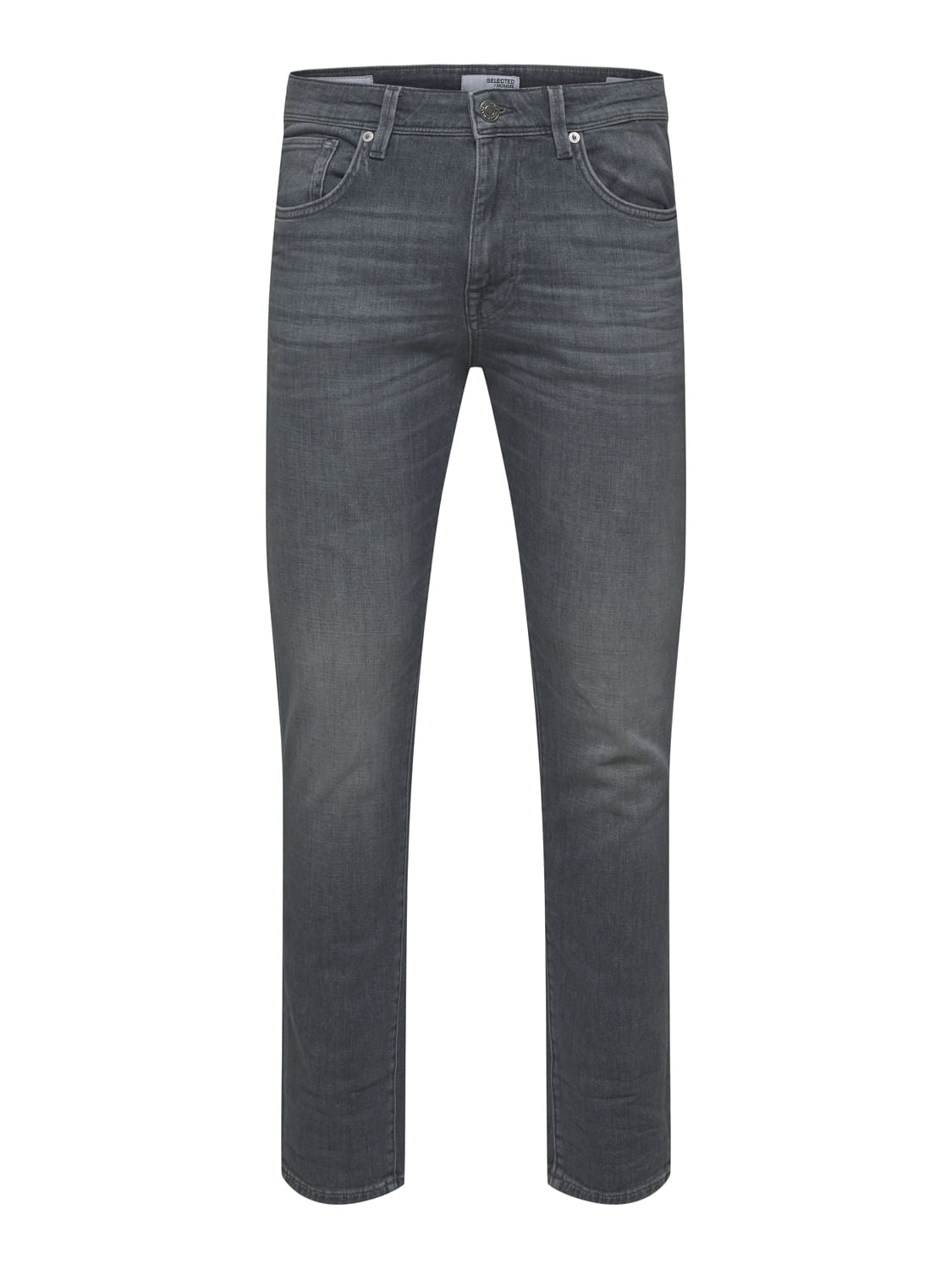 Light Grey Mid Rise Slim Jeans