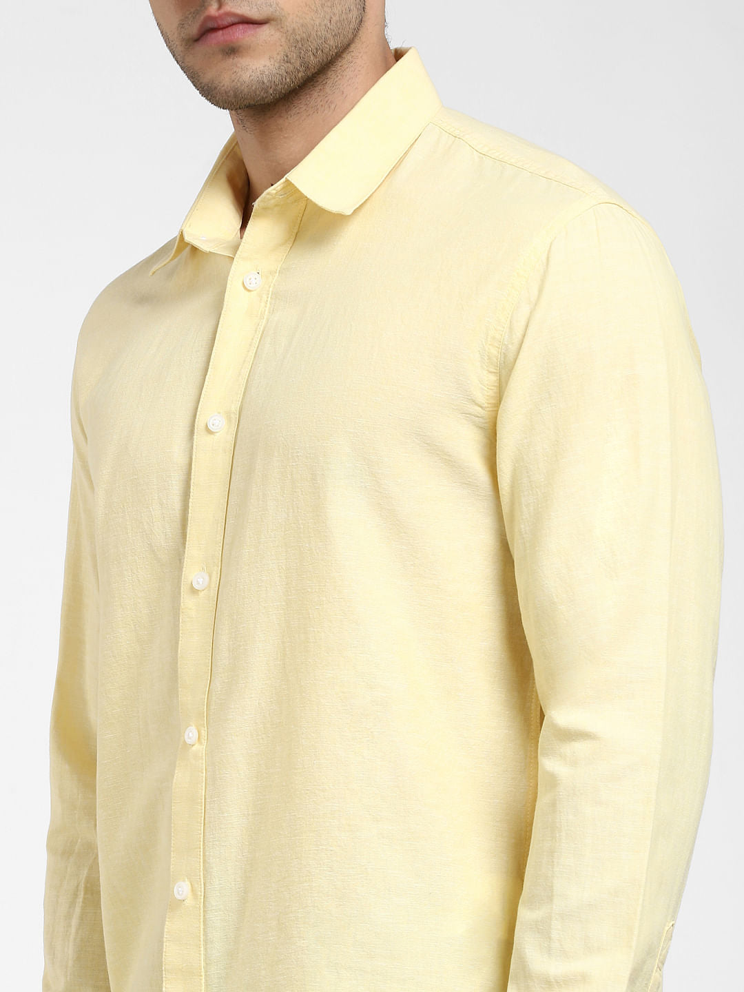 Yellow Full Sleeves Shirt