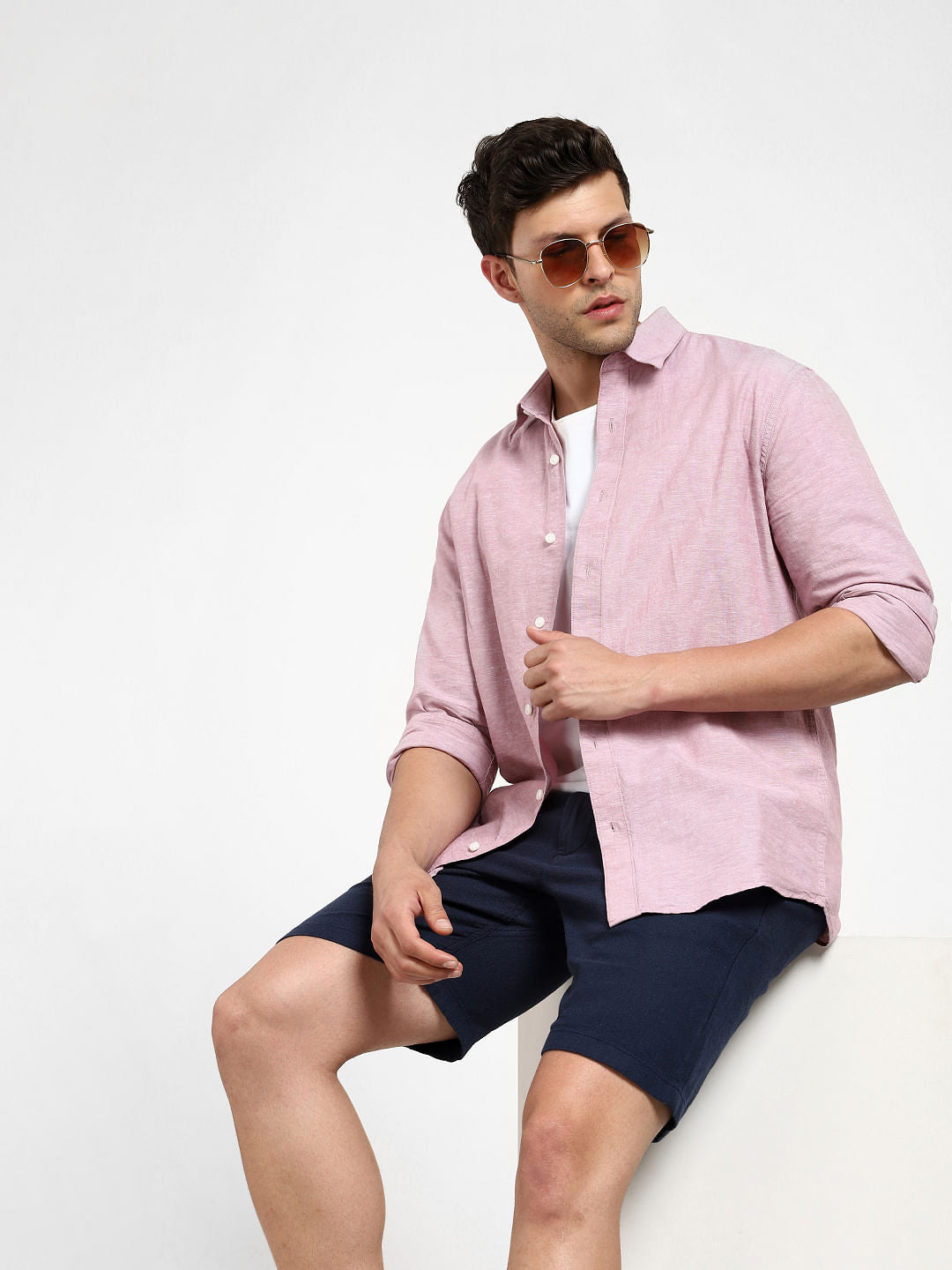 Mauve Full Sleeves Shirt