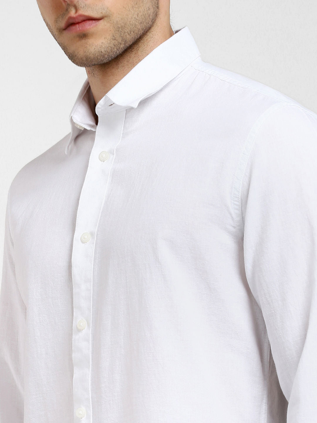 White Full Sleeves Shirt