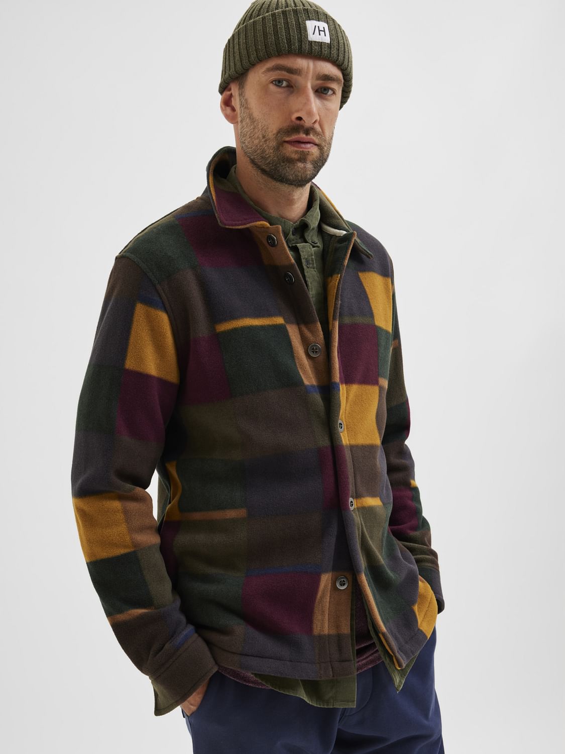 Multi-Coloured Checks Shirt Jacket