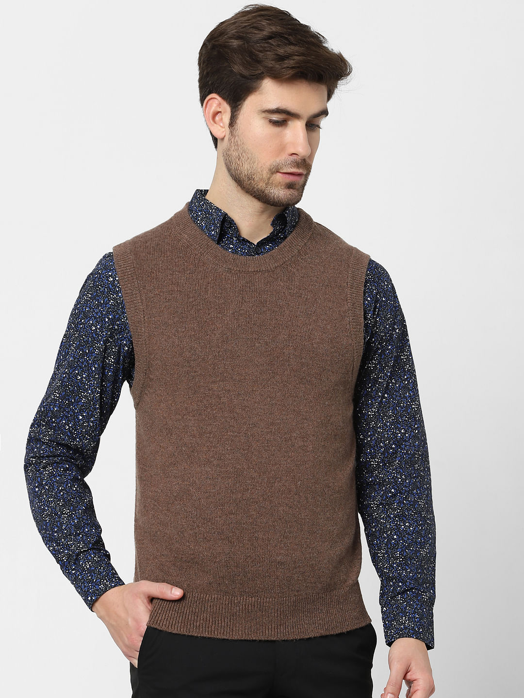 Brown Woollen Waistcoat