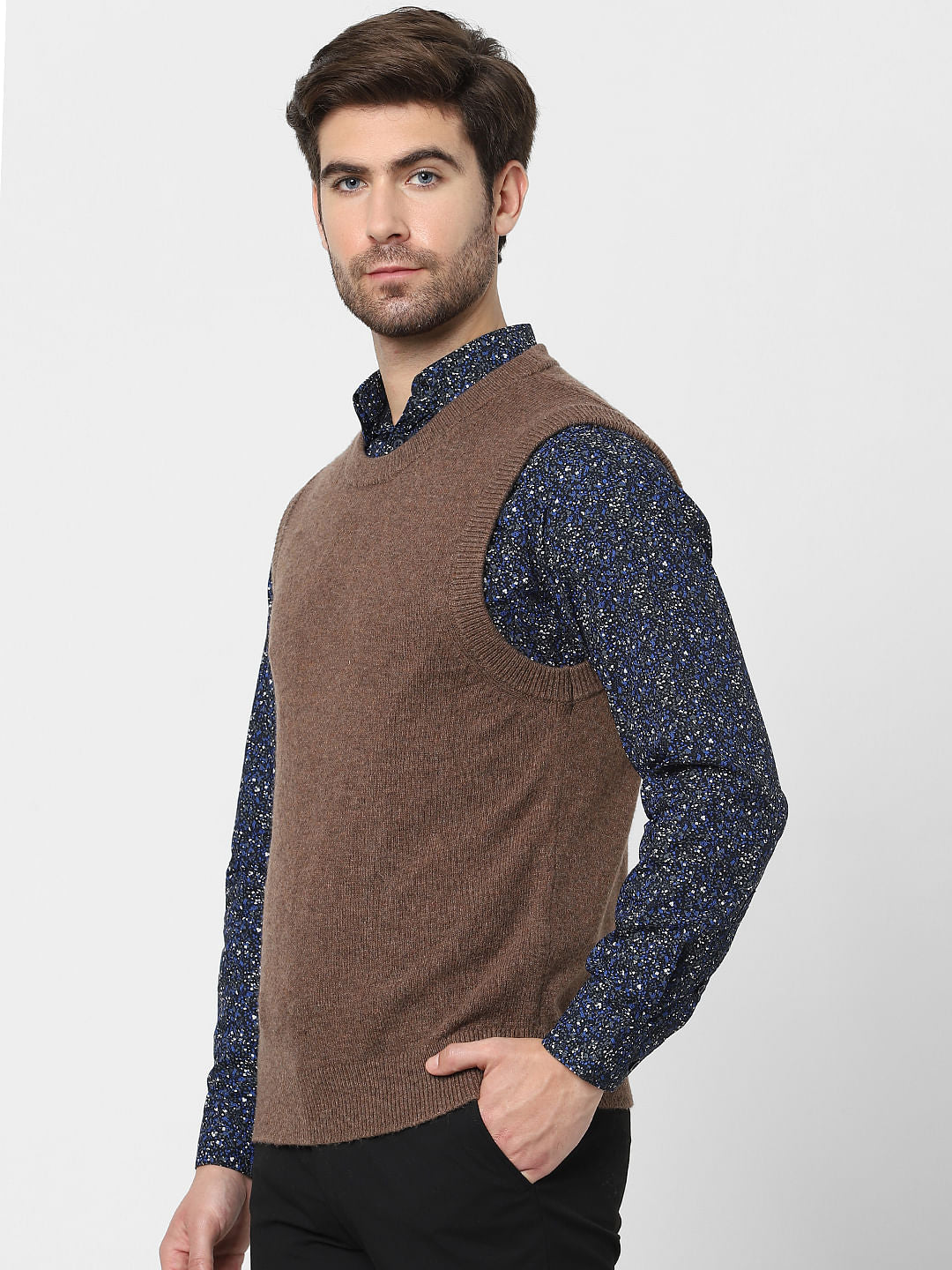 Brown Woollen Waistcoat