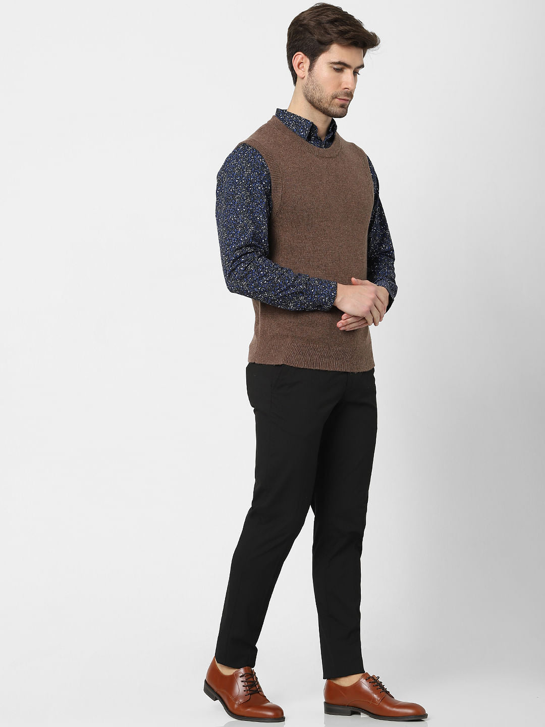Brown Woollen Waistcoat