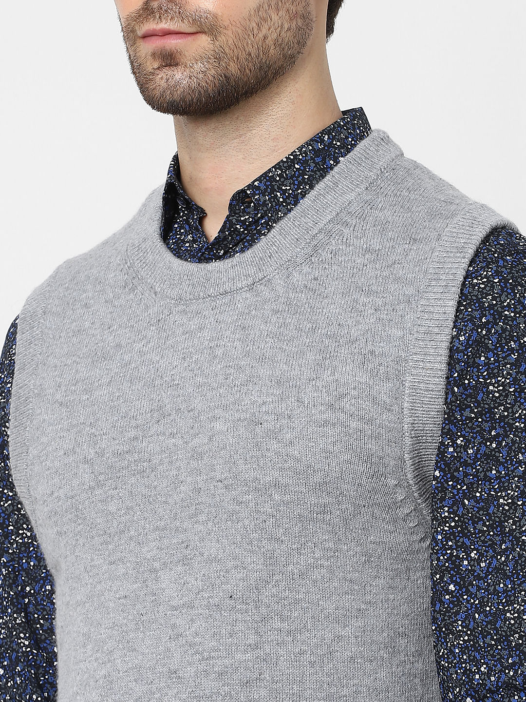 Grey Woollen Waistcoat