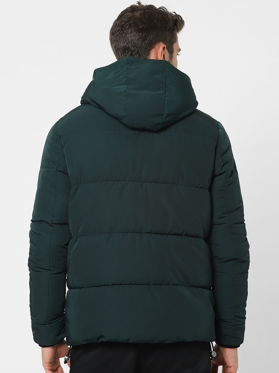 Green Hooded Puffer Jacket
