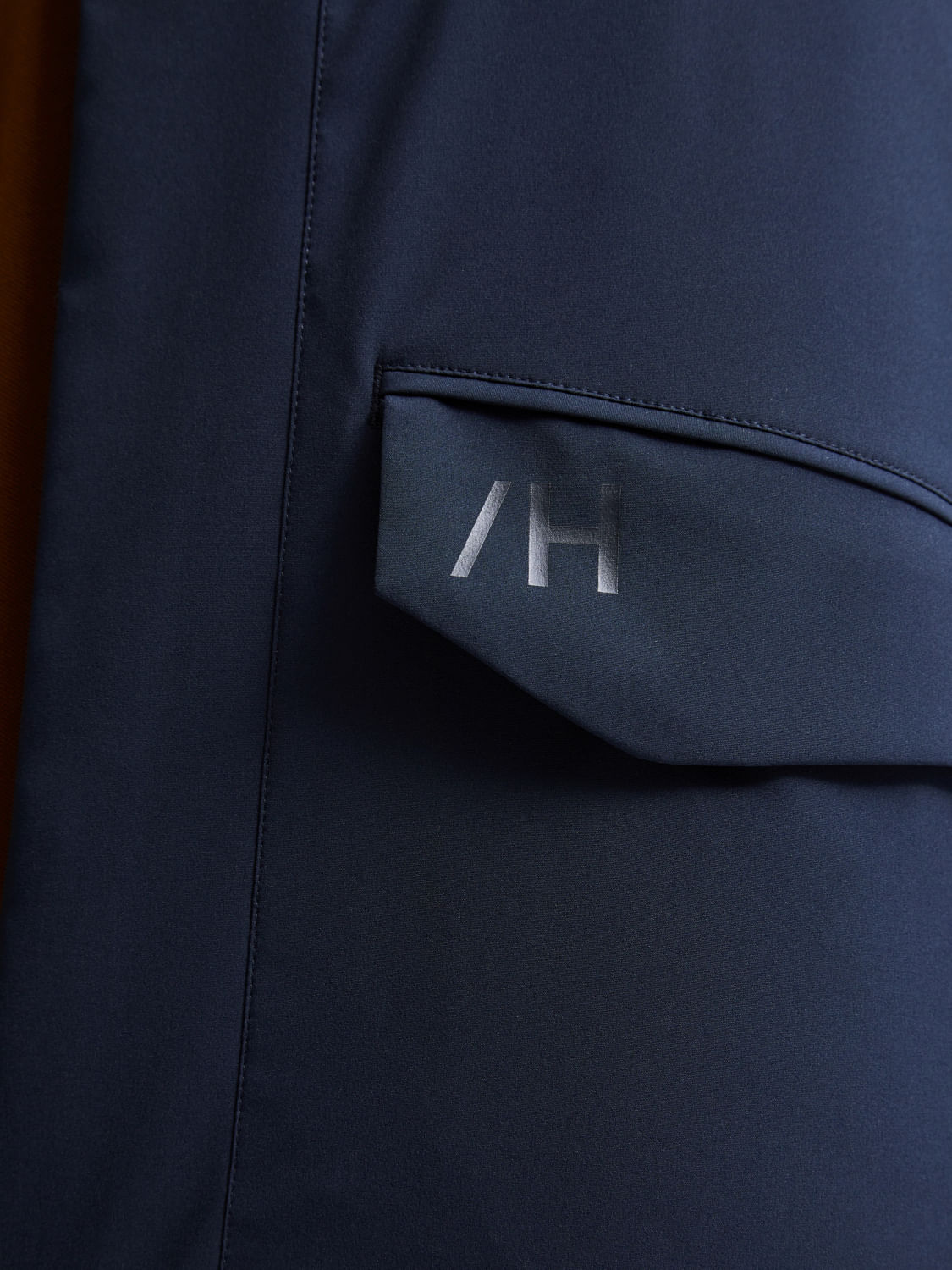 Blue Padded Parka Coat