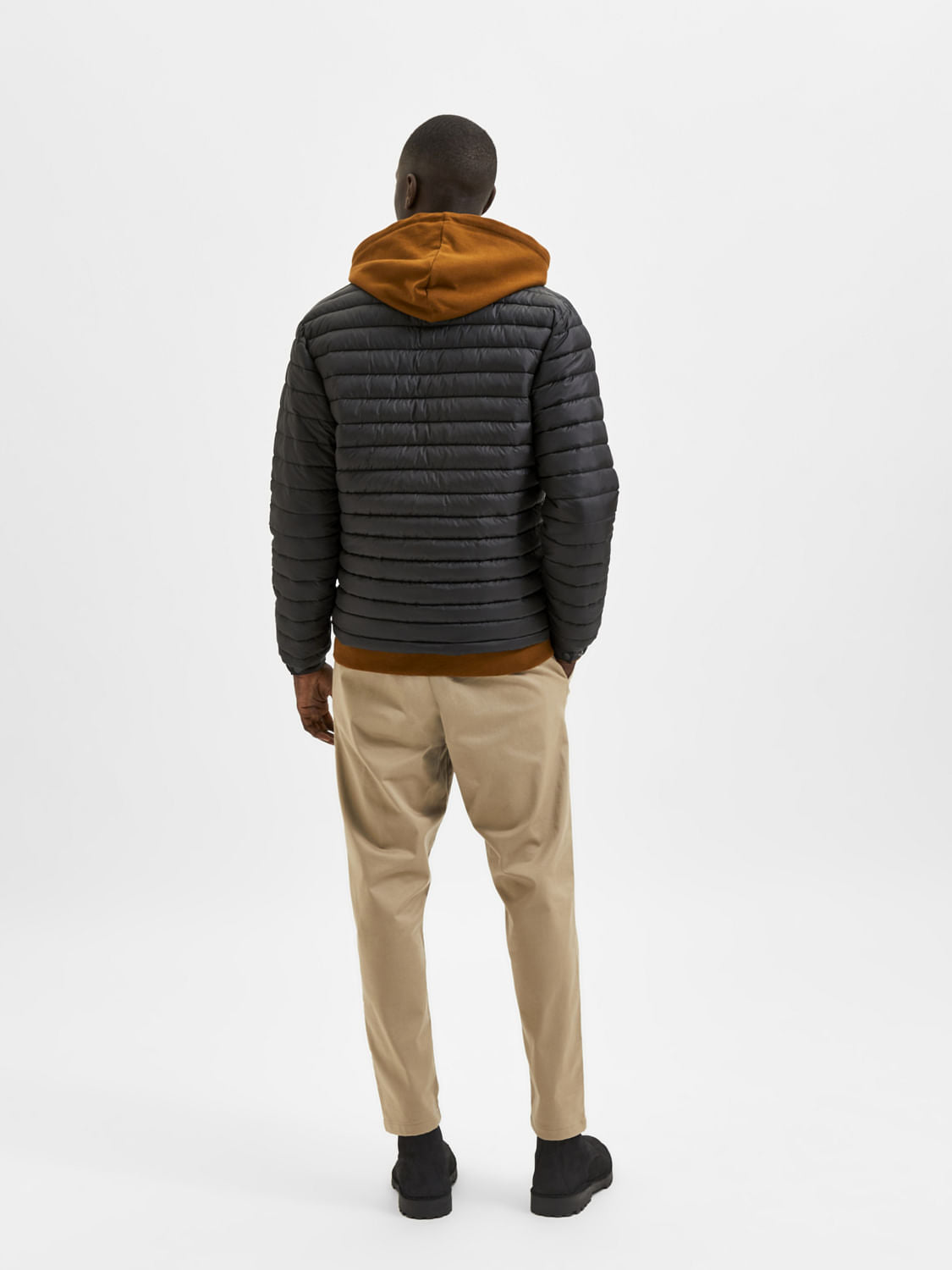 Black Padded Puffer Jacket