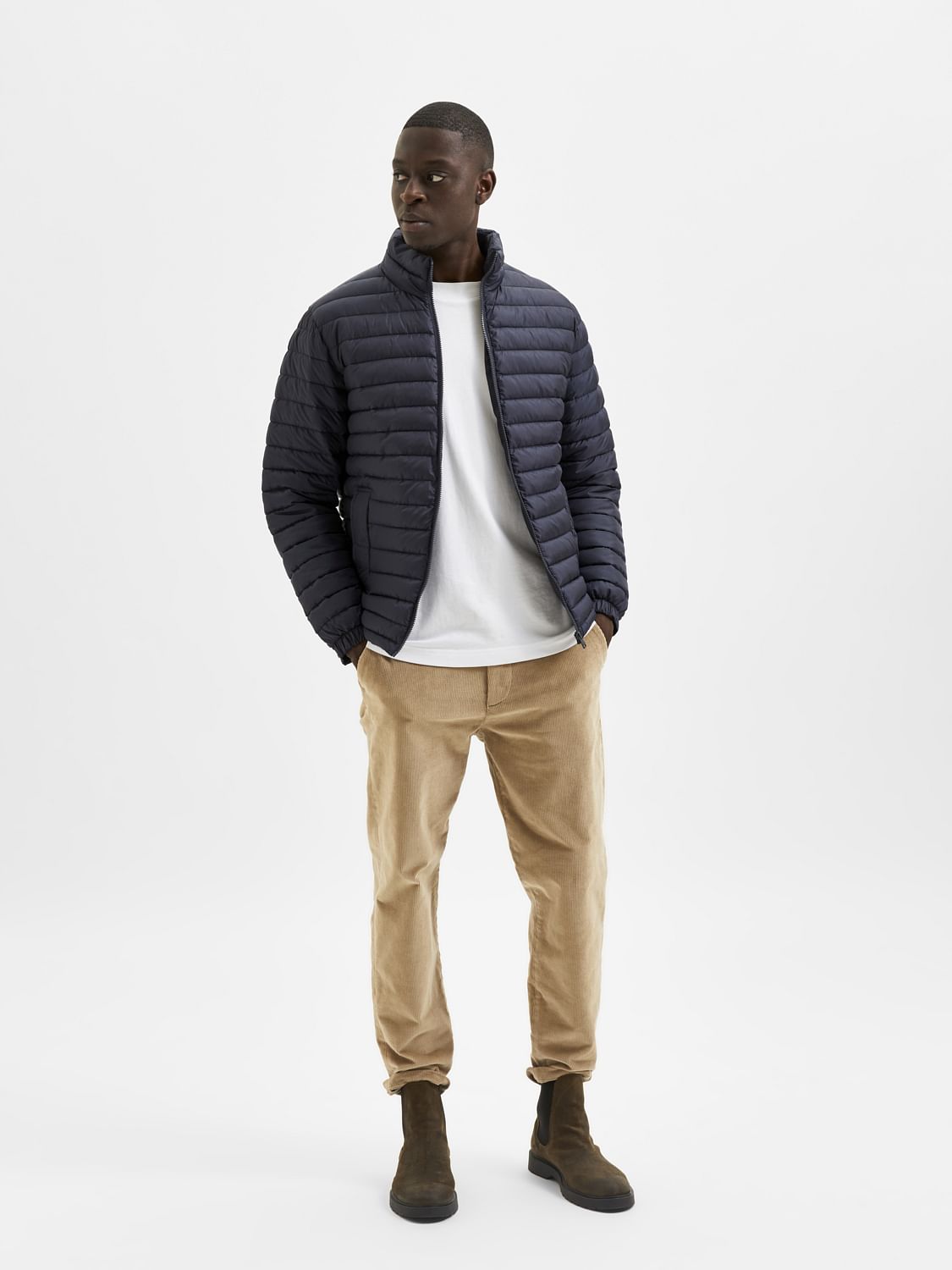 Blue Padded Puffer Jacket