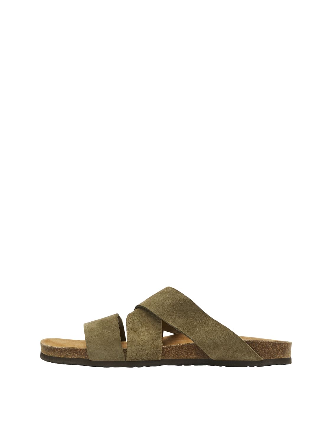 Green Slider Sandals