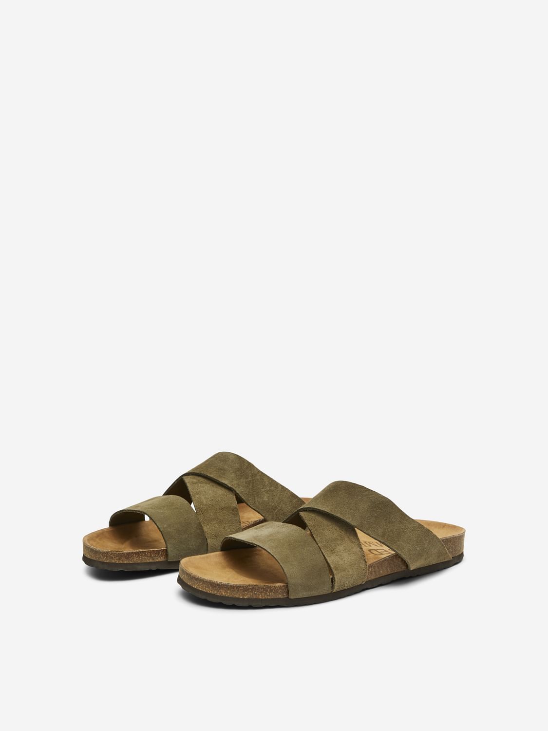 Green Slider Sandals