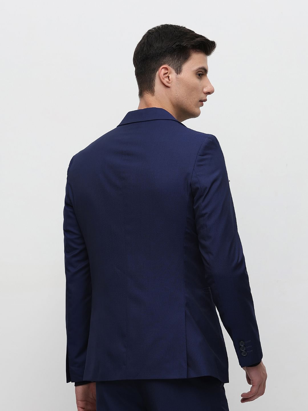 Royal Blue Slim Fit Suit-Set Blazer