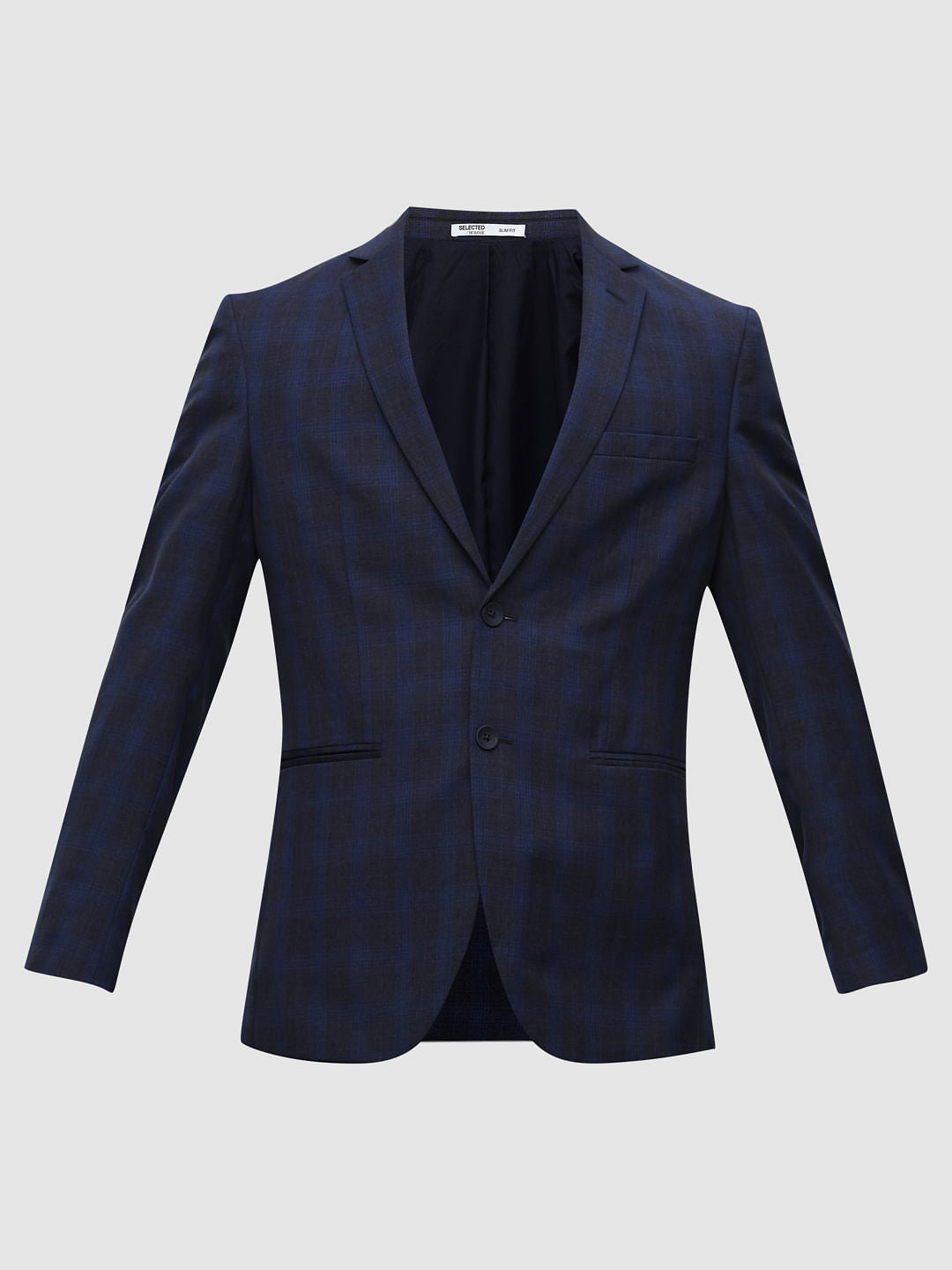 Blue Check Suit-Set Blazer