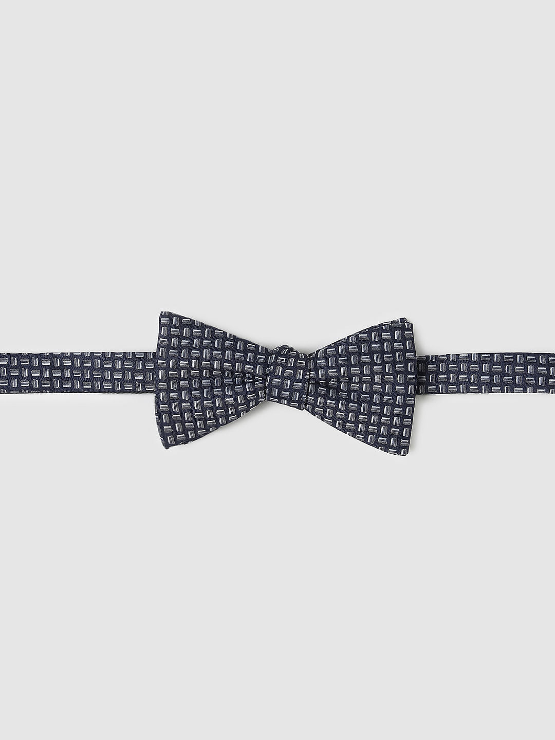 Blue Printed Bowtie