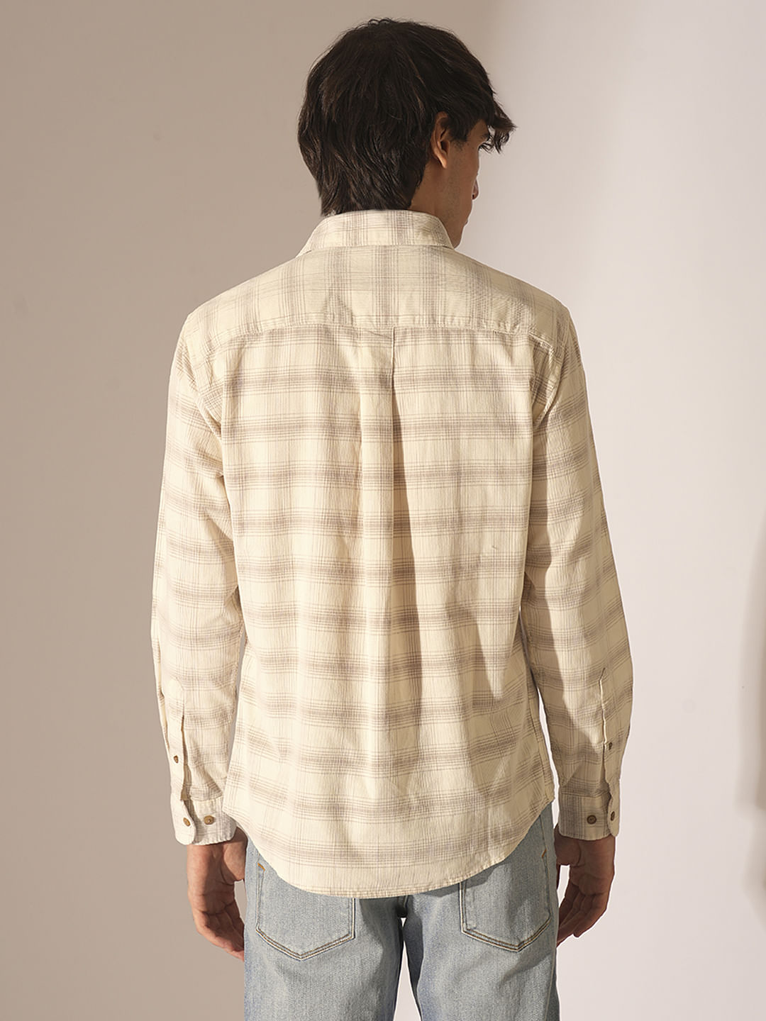 Off-White Corduroy Check Shirt