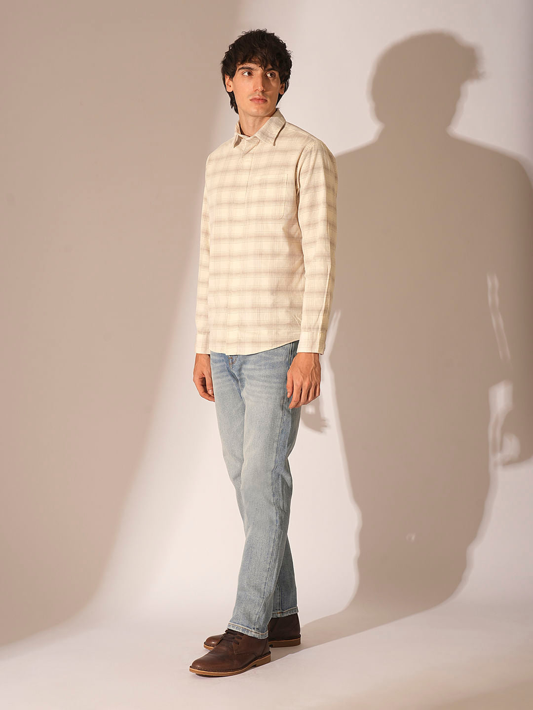 Off-White Corduroy Check Shirt