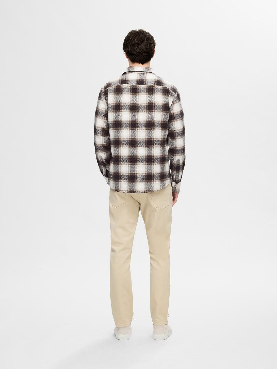 Brown Organic Cotton Check Shirt