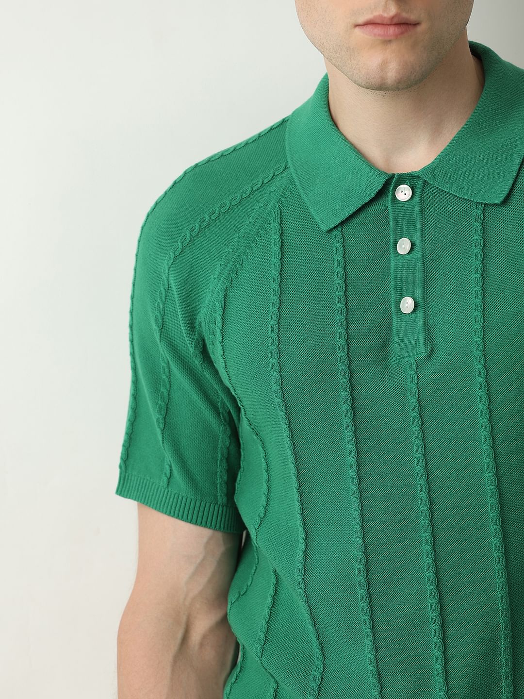 Green Organic Cotton Polo T-Shirt