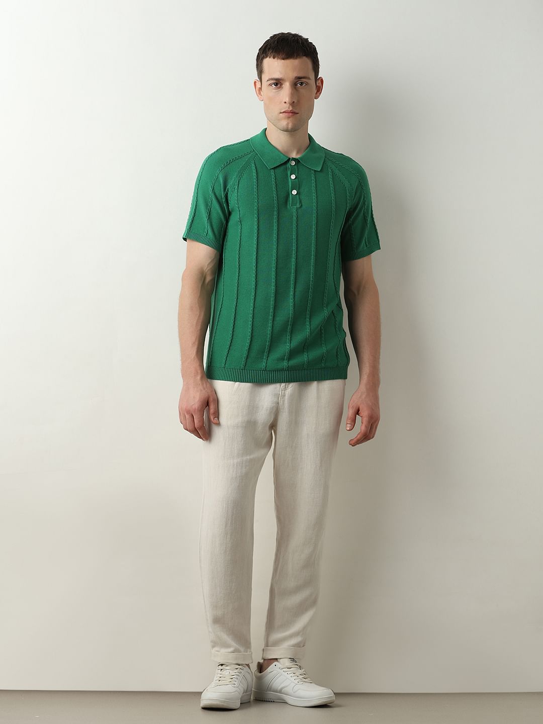 Green Organic Cotton Polo T-Shirt