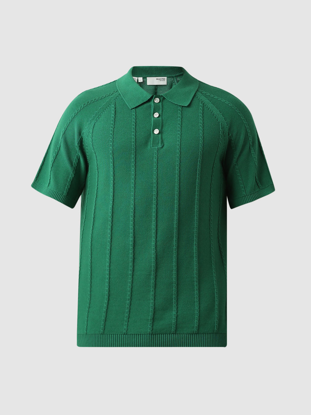 Green Organic Cotton Polo T-Shirt