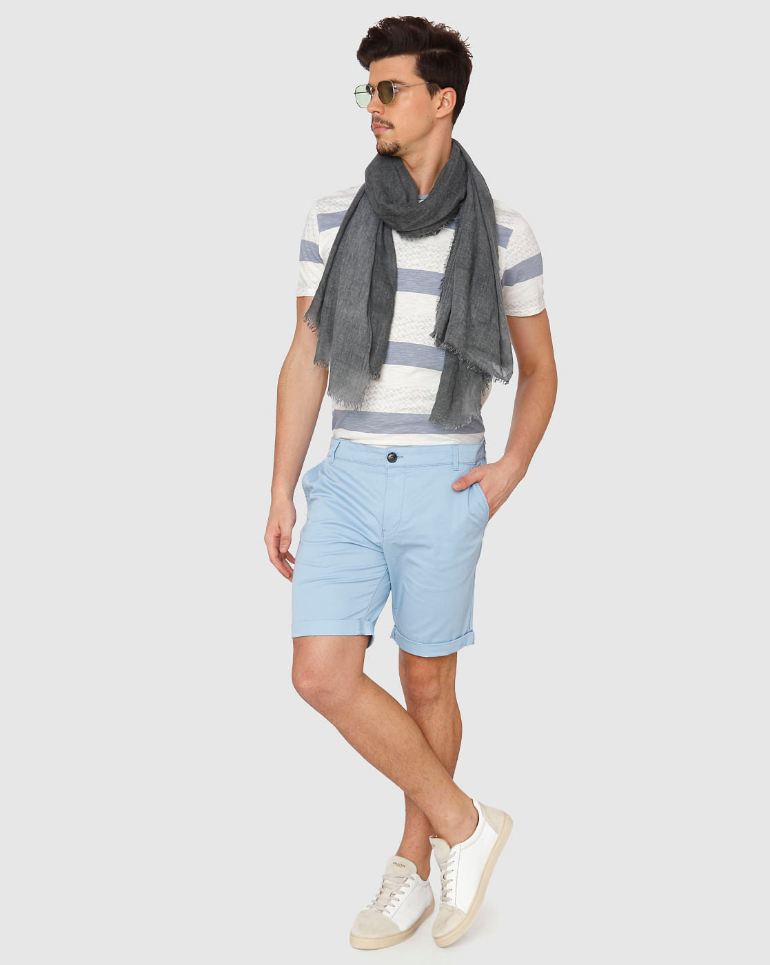 Blue Chino Shorts
