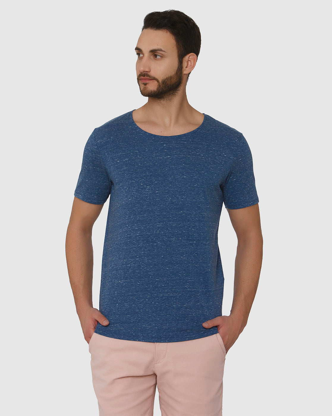 Blue Crew Neck T-Shirt