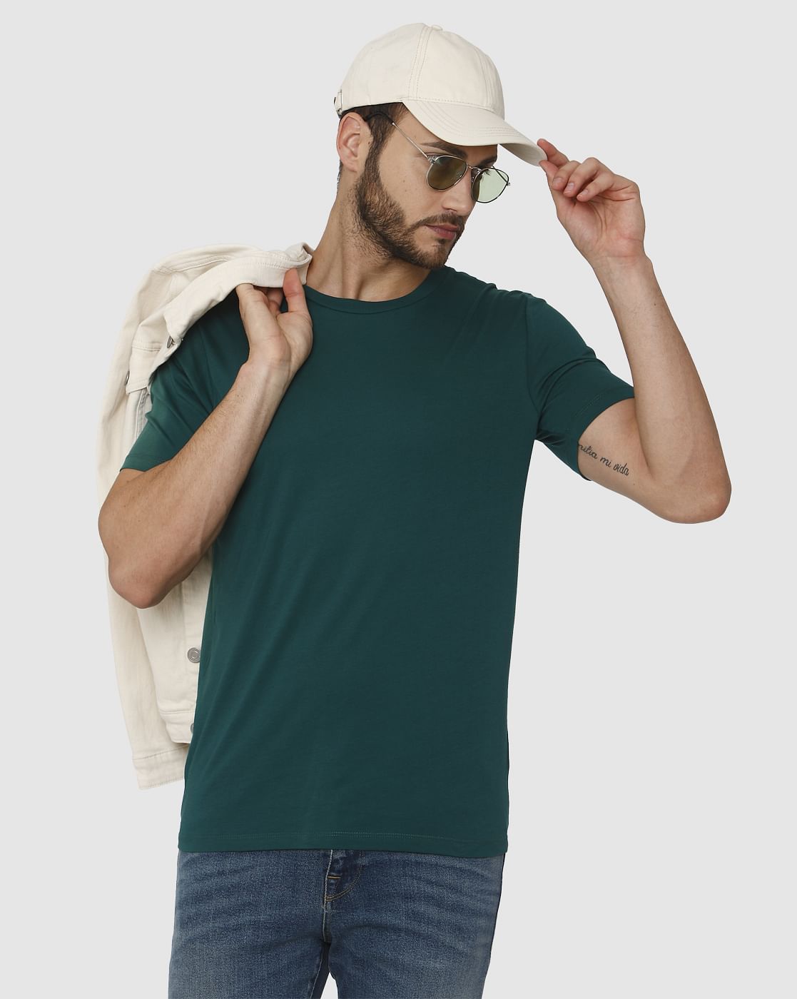 Green Crew Neck T-Shirt
