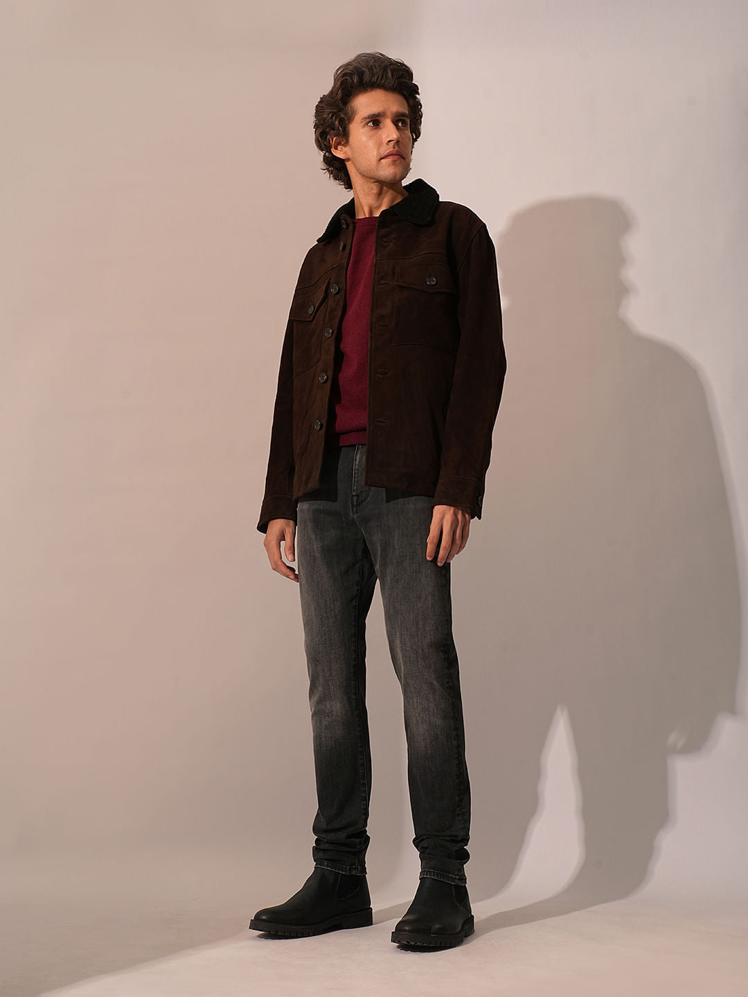 Grey Mid Rise Washed Slim Fit Jeans