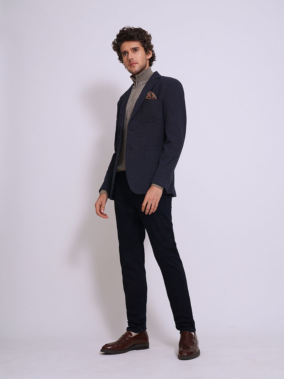 Dark Blue Slim Fit Denim