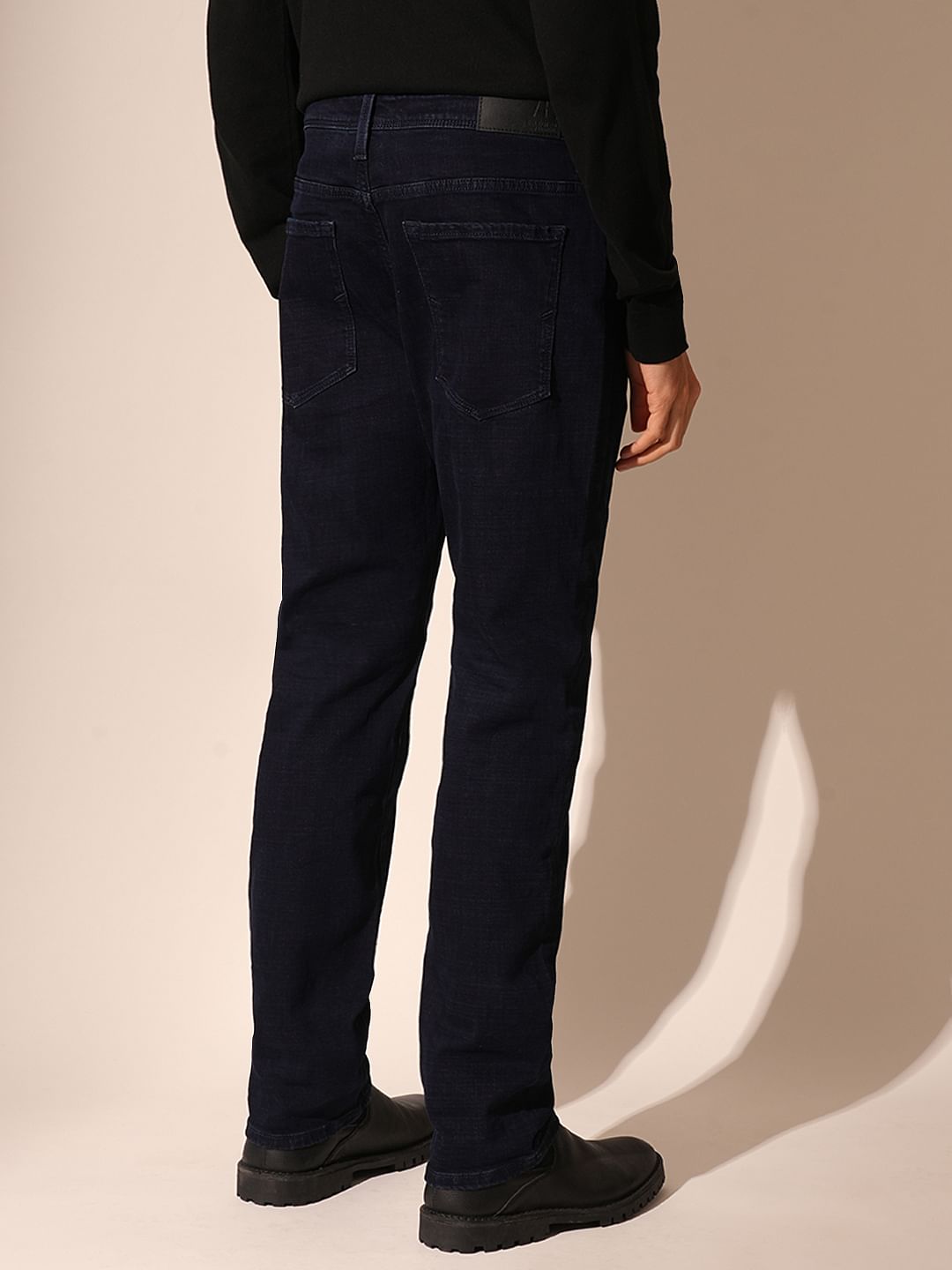 Dark Blue Straight Fit Denim