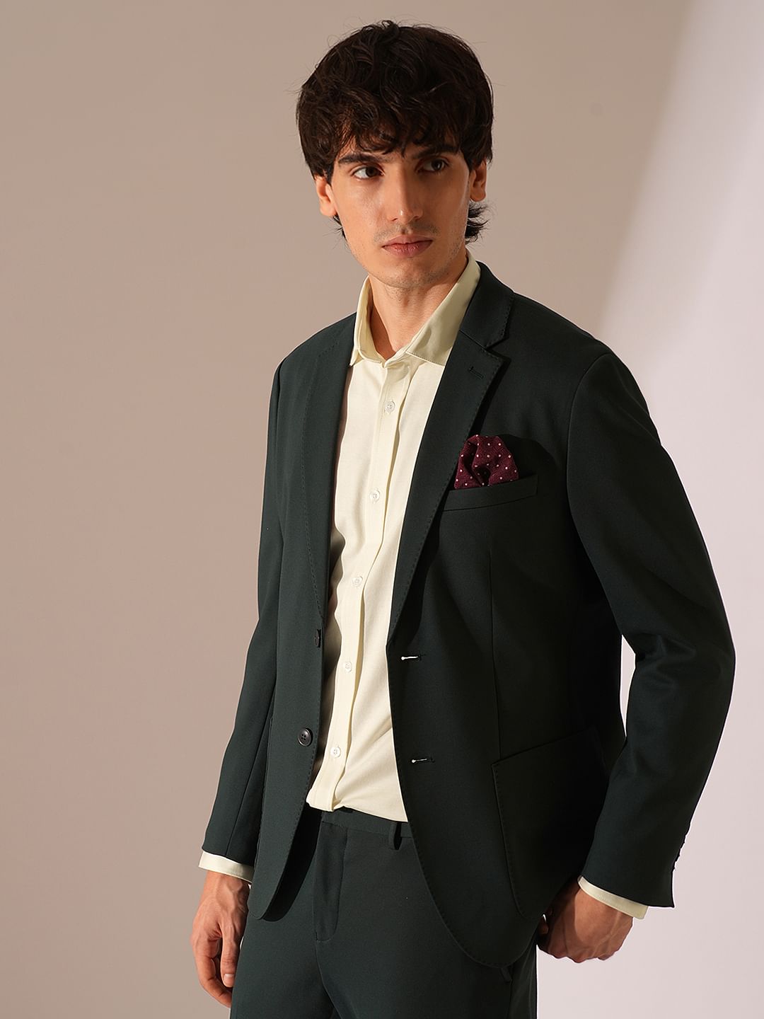 Beige Cotton Knitted Shirt