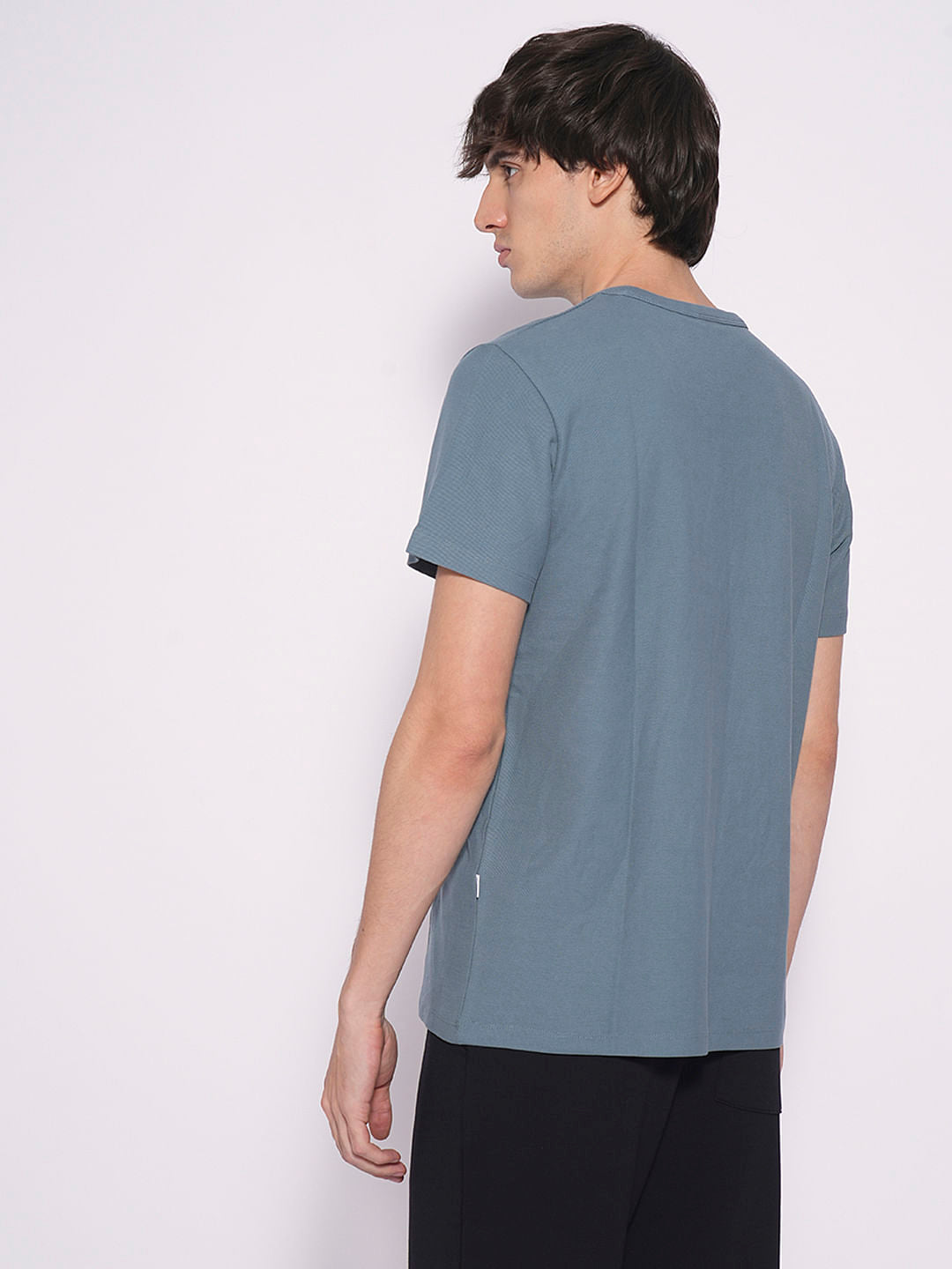Blue Organic Cotton T-Shirt