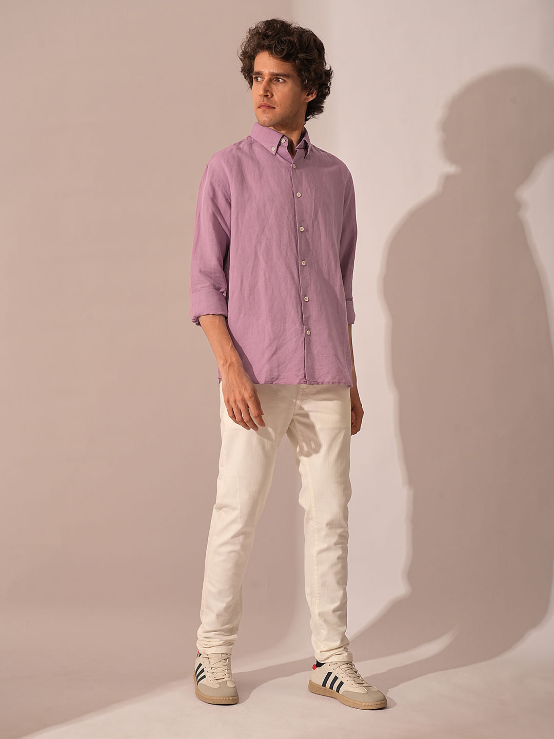 Light Purple Linen Shirt