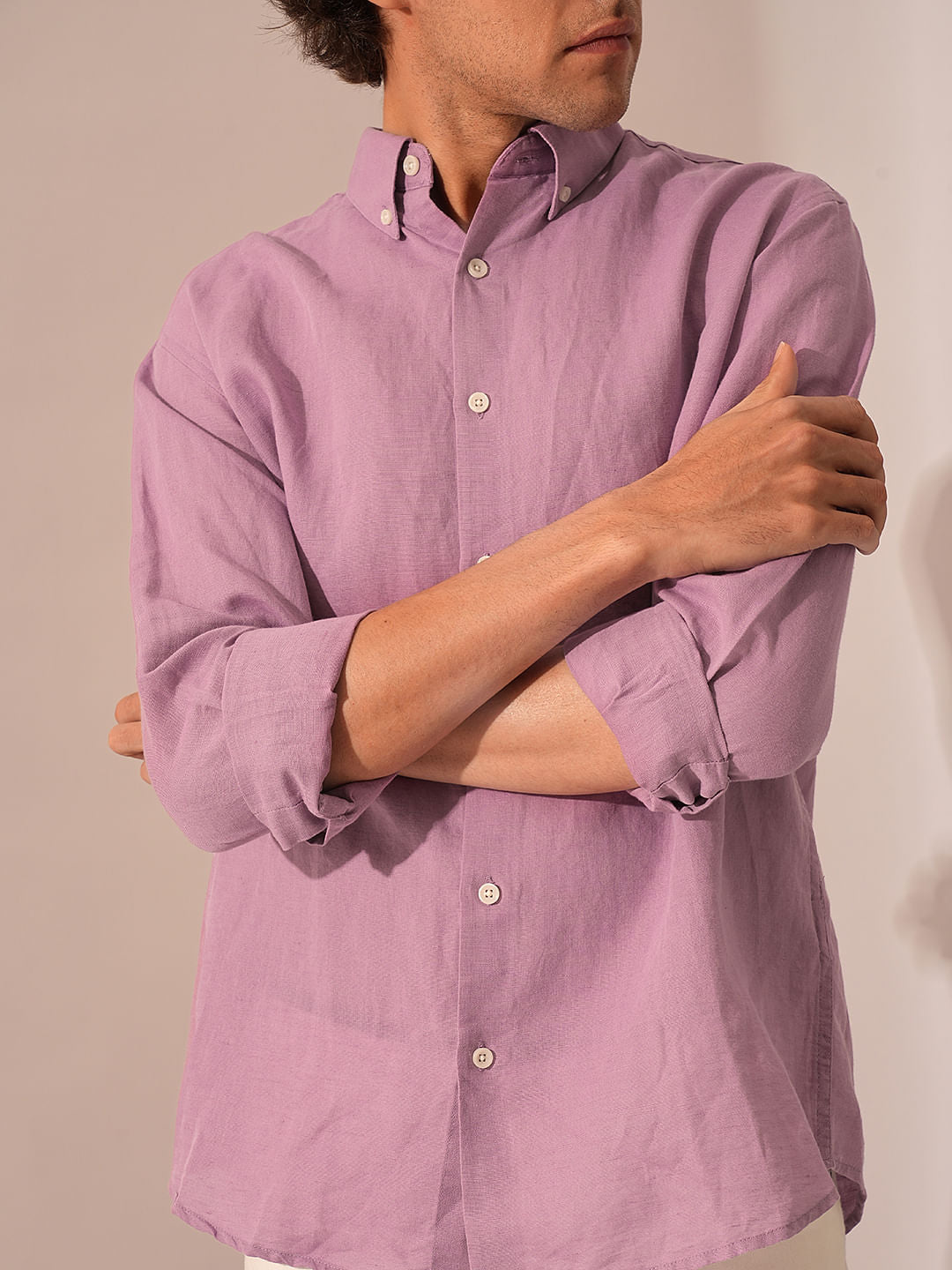 Light Purple Linen Shirt
